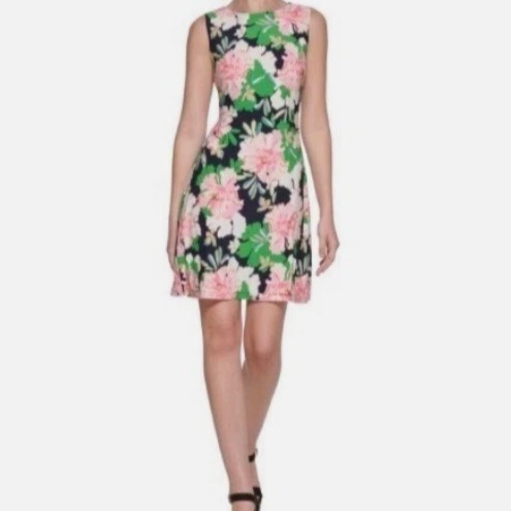 Tommy Hilfiger | Women's Floral-Print Jersey Shift Dress | 8 | TRAVELER'S DREAM